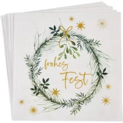 Depot Serviettes Couronne De Sapin