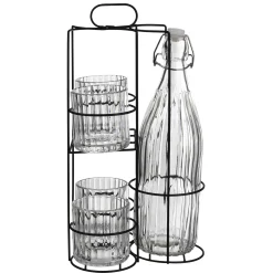 Depot Set Bouteille & Verre Tom Avec Support