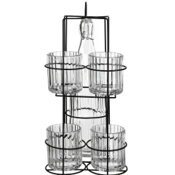 Depot Set Bouteille & Verre Tom Avec Support