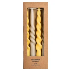 Depot Set De Bougies Pointues, Torsadees New