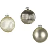 Depot Set De Boules De Noël En Verre Rainure