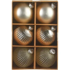 Depot Set De Boules De Noël En Verre Rainure