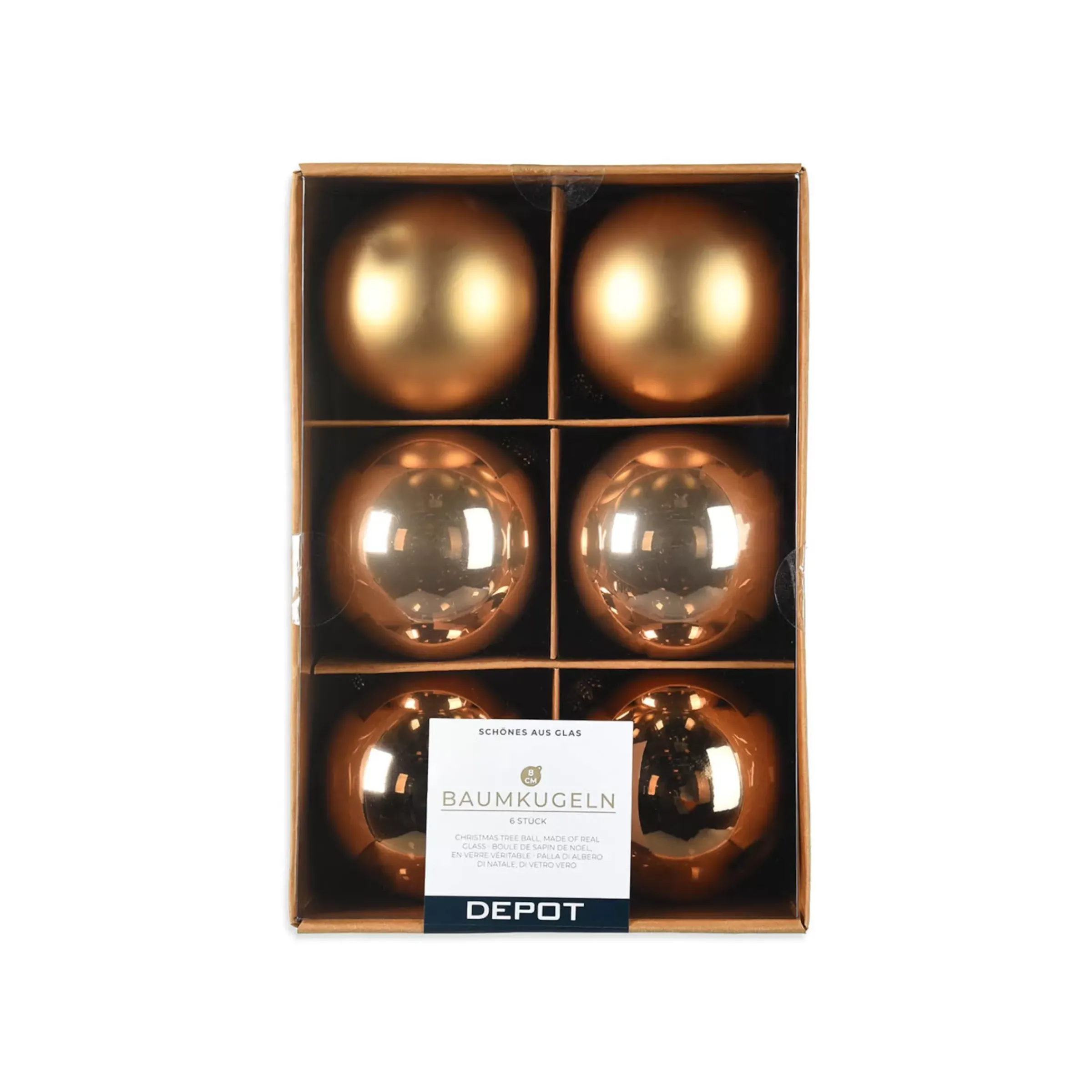 Depot Set De Boules De Noël En Verre