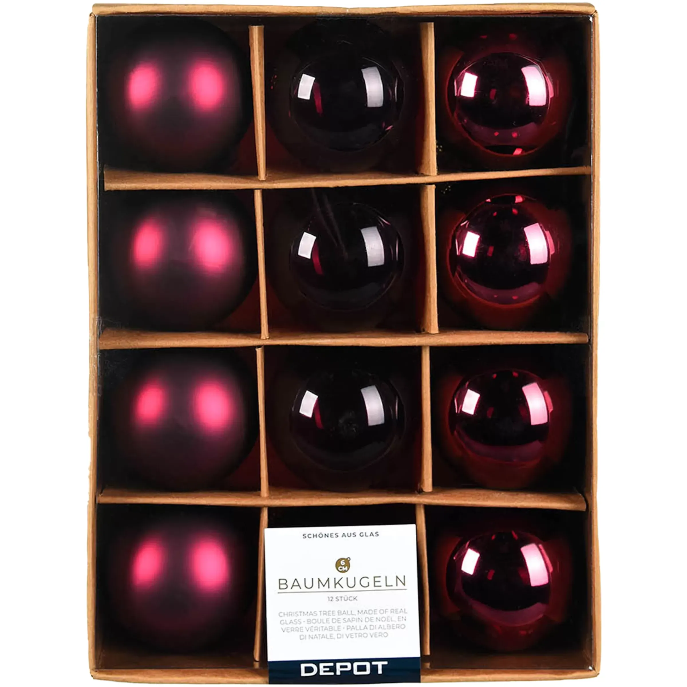 Depot Set De Boules De Noël En Verre