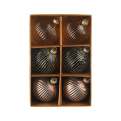 Depot Set De Boules De Noël En Verre Rainure