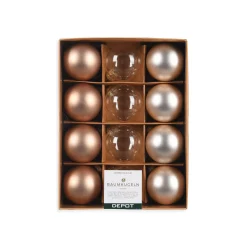 Depot Set De Boules De Noël En Verre