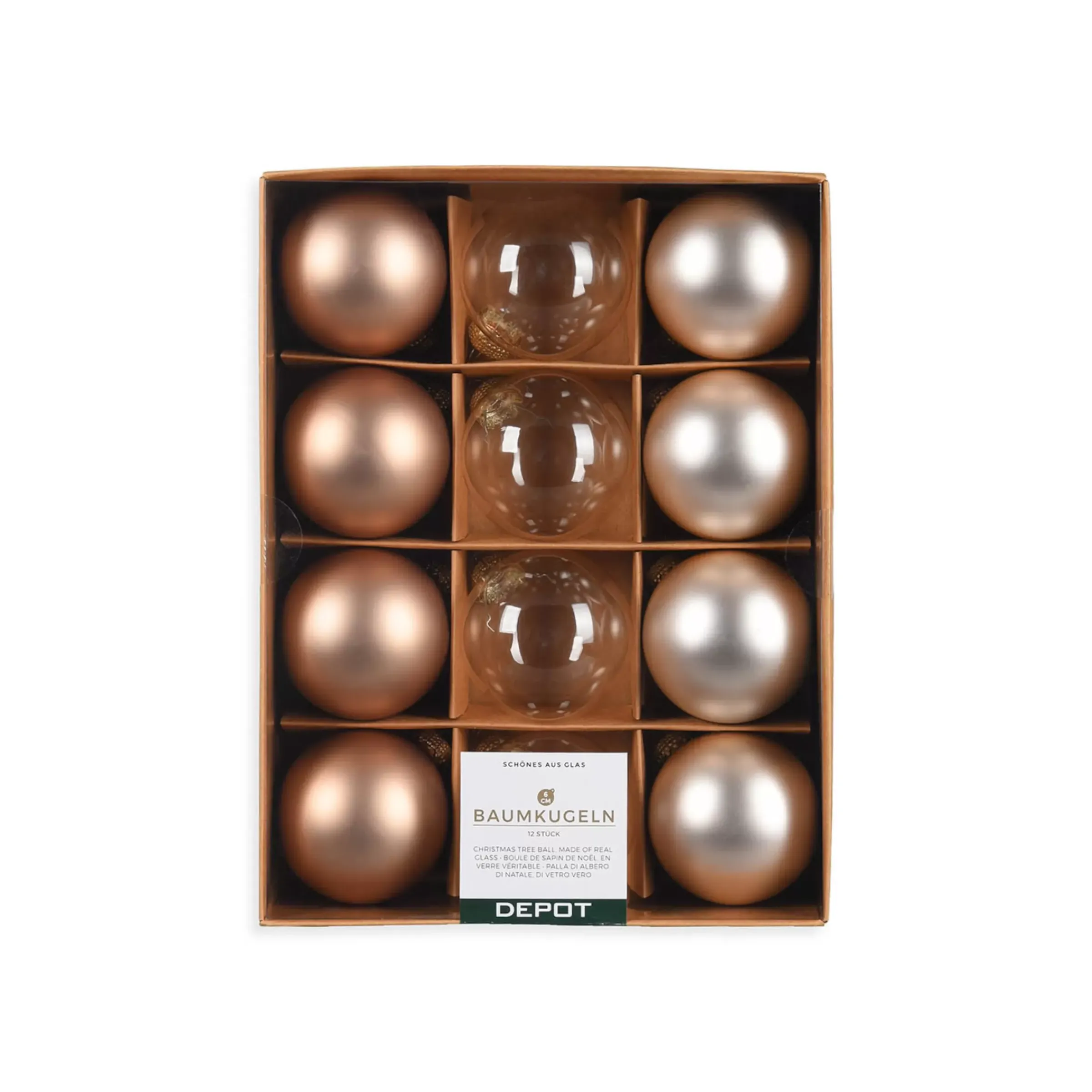 Depot Set De Boules De Noël En Verre