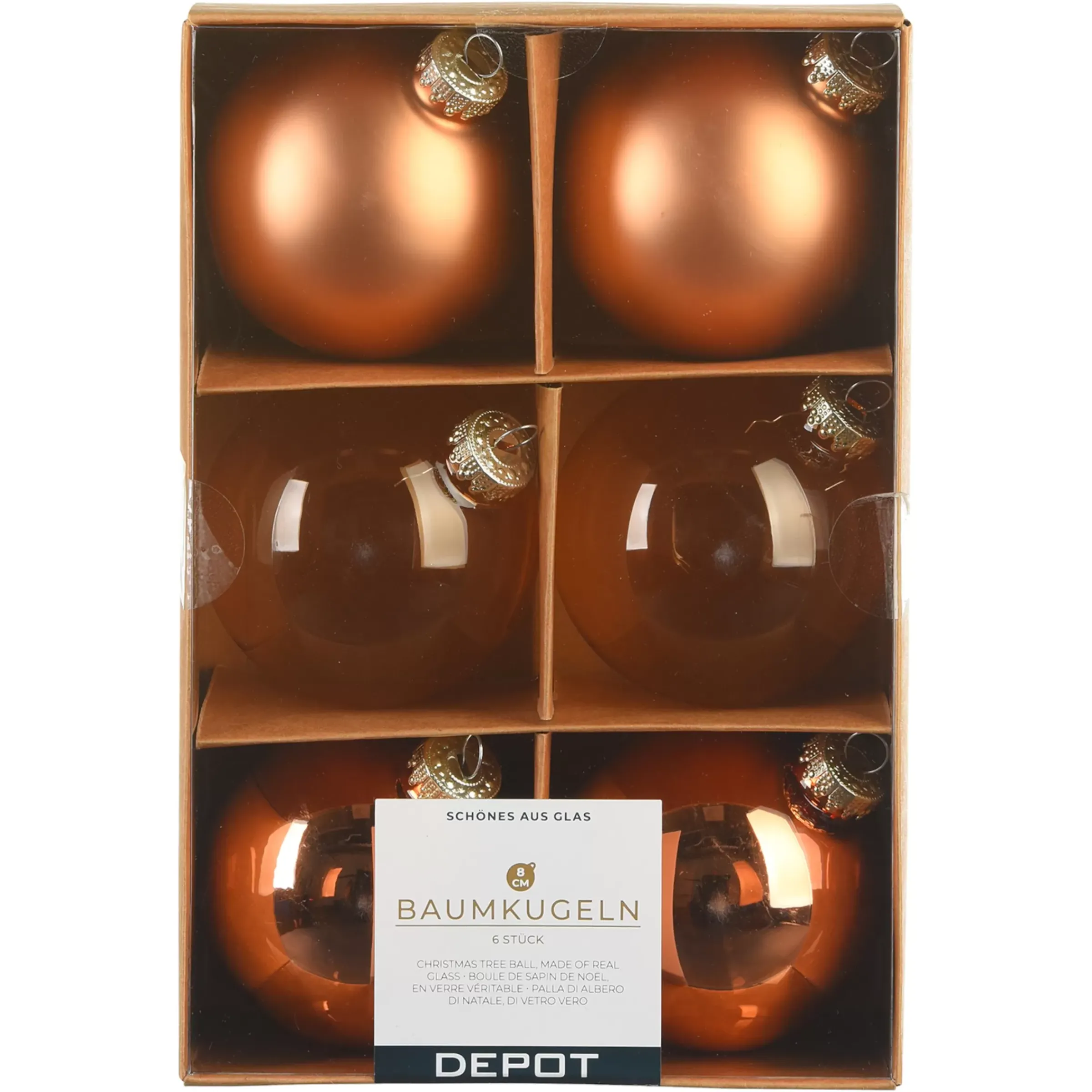 Depot Set De Boules De Noël En Verre