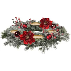 Depot Set De Décoration Couronne De L'Avent Christmas Frosty