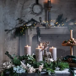 Depot Set De Décoration Couronne De L'Avent Christmas Frosty