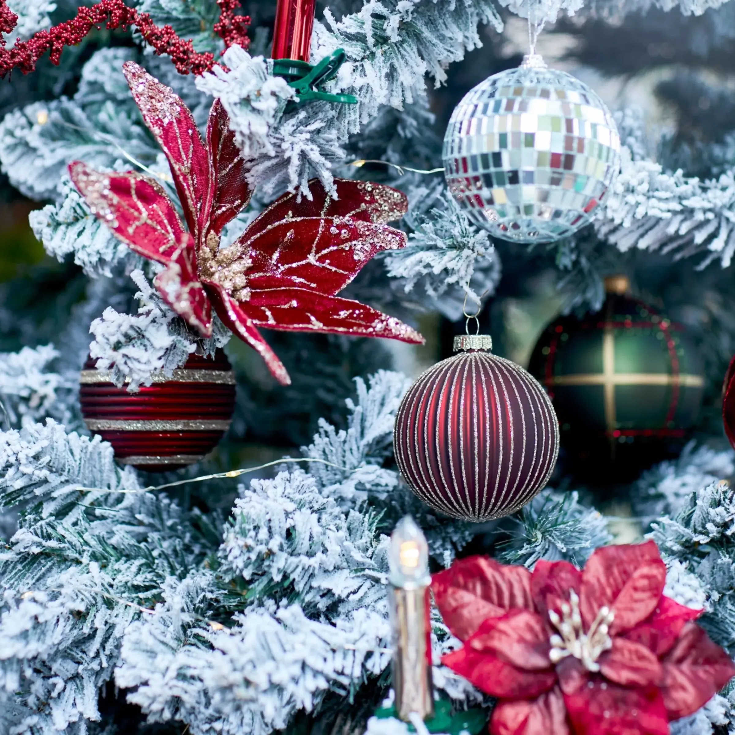 Depot Set De Décoration Couronne De L'Avent Christmas Frosty