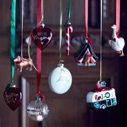 Depot Set De Décoration En Verre Pour L'Arbre Coeur Parents