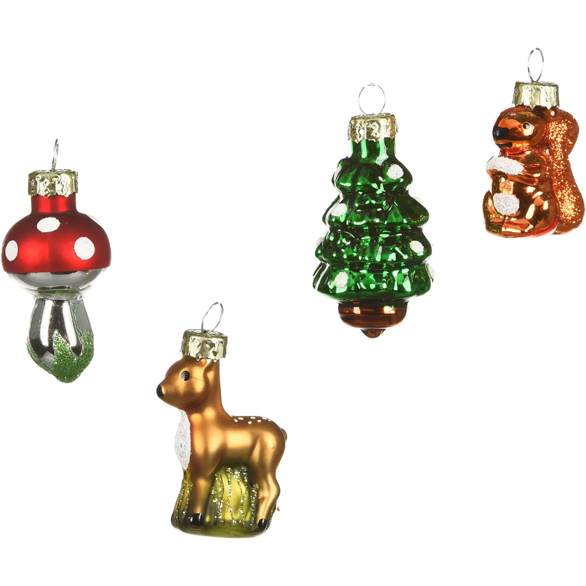 Depot Set De Décoration En Verre Pour Le Sapin