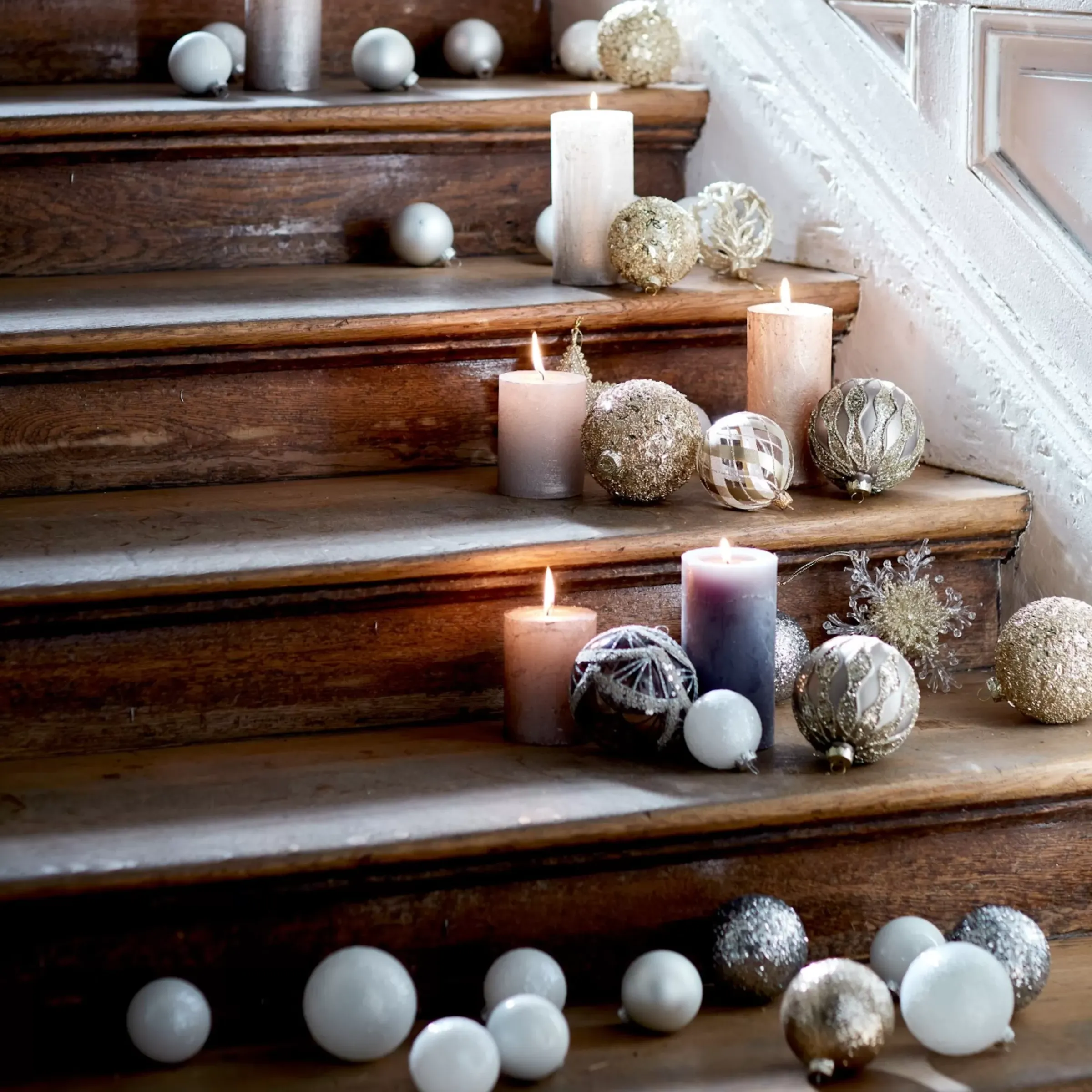 Depot Set De Décoration Porte-Bougies De Noël Golden Glam