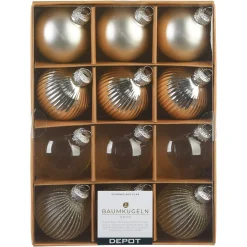 Depot Set De Décoration Porte-Bougies De Noël Golden Glam