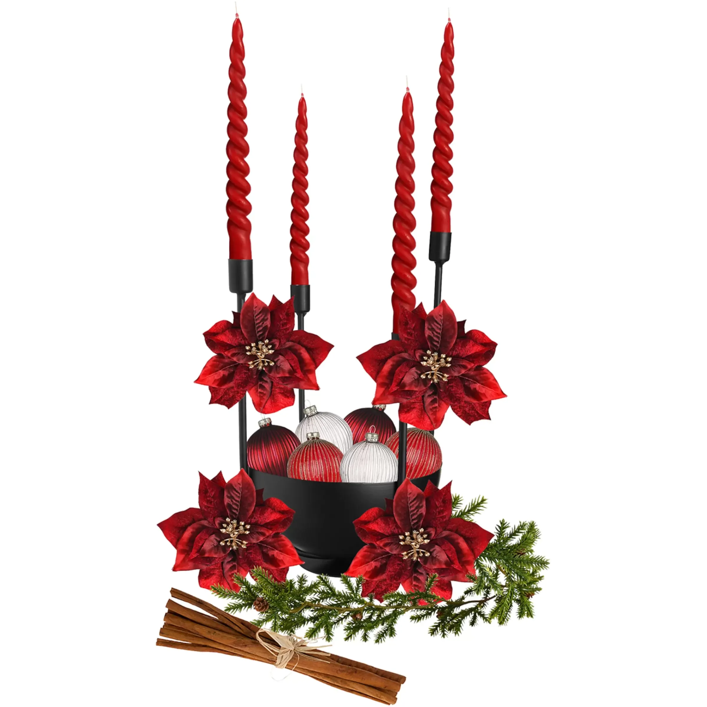 Depot Set De Décoration Porte-Bougies De Noël Rainure