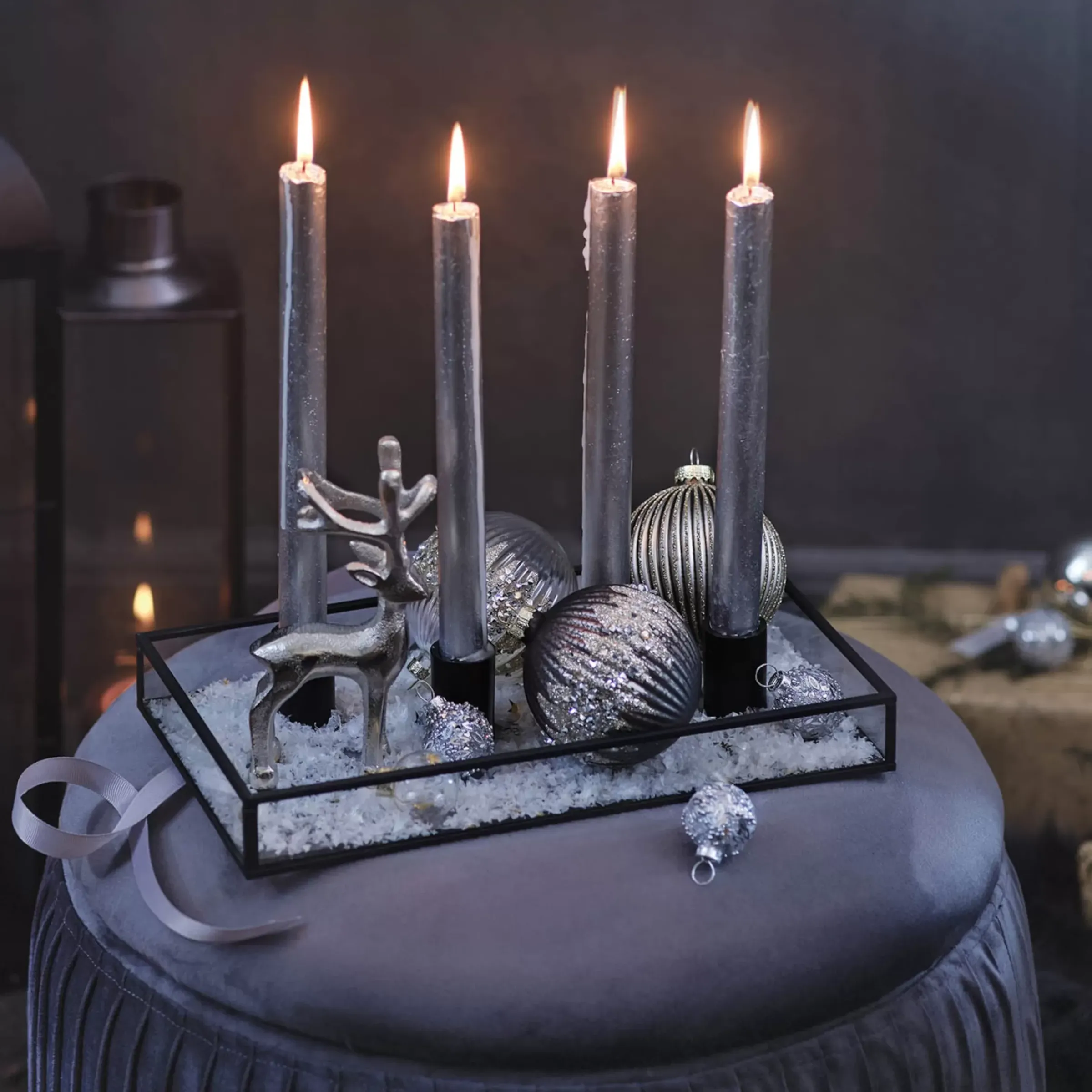 Depot Set De Décoration Porte-Bougies De Noël Glam