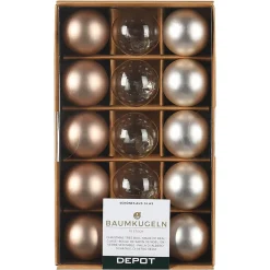 Depot Set De Mini-Boules De Noël En Verre