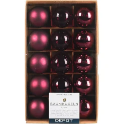 Depot Set De Mini-Boules De Noël En Verre