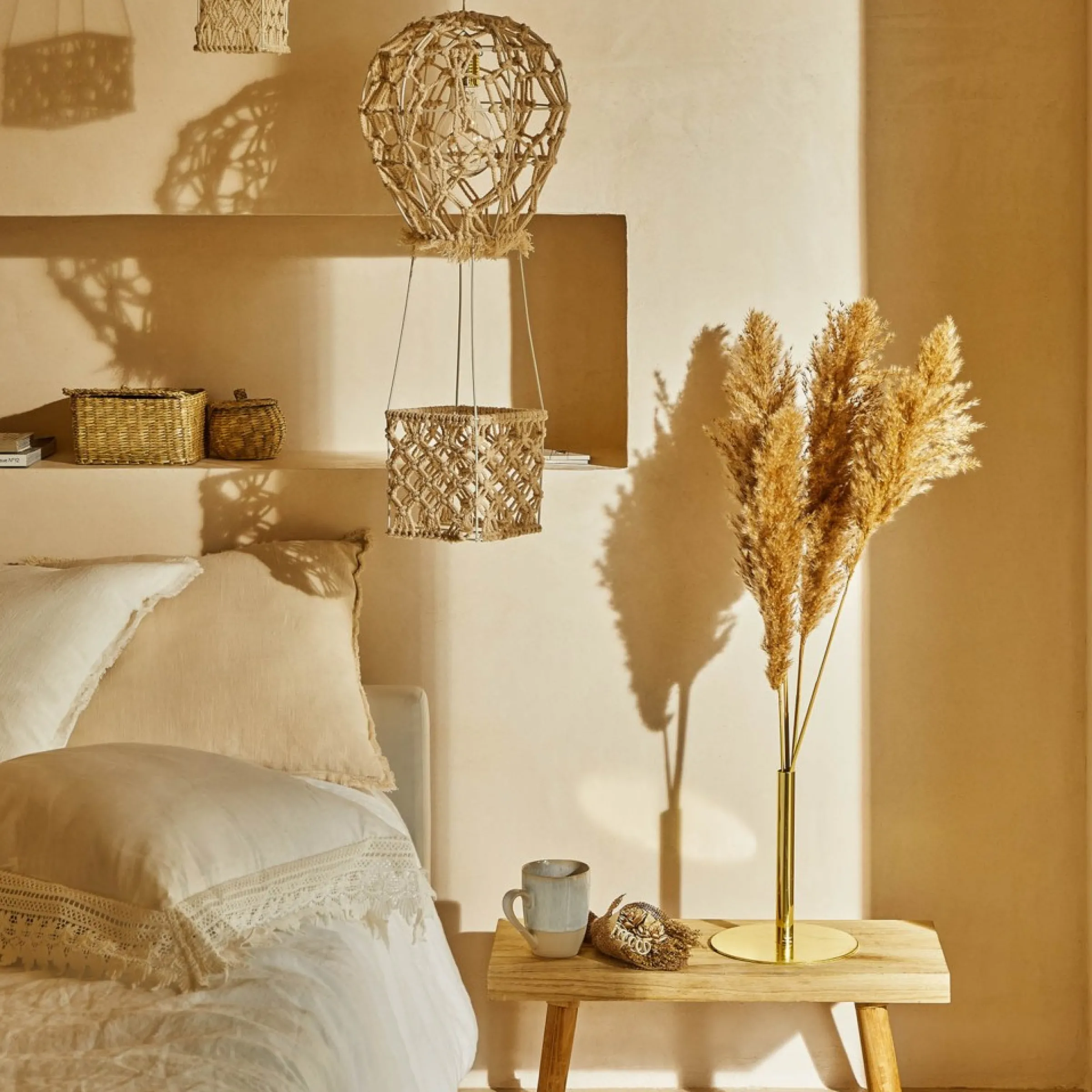 Depot Support Décoratif Avec Herbe De La Pampa Fashion