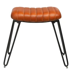 Depot Tabouret En Cuir Vitus Outlet