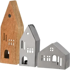 Depot Teelichthalter-Set Haus